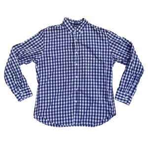 Vtg 90's J Crew Plaid Dress Shirt XL